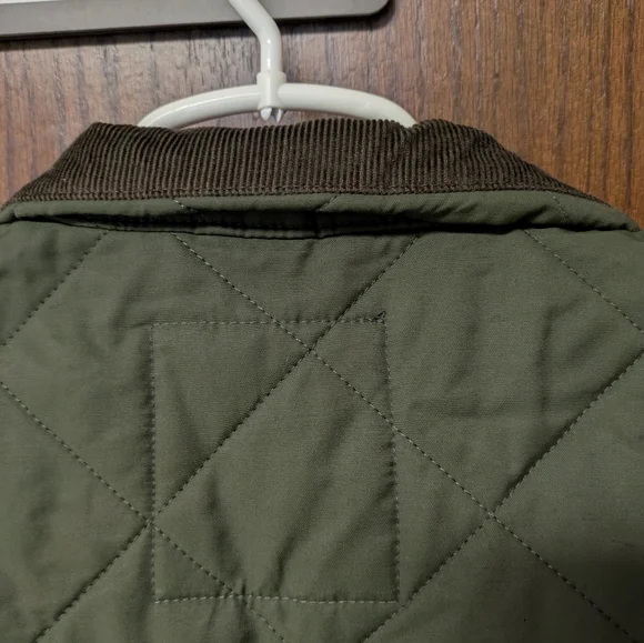 J.Crew Mens Sussex Quilted Vest Large Olive Green Zip Up PrimaLoft NWT - Picture 7 of 10
